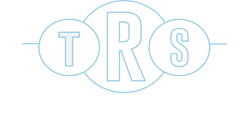 TRS logo, white